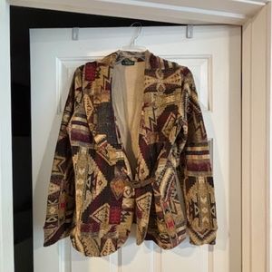 LRL Ralph Lauren Jeans Co. southwestern Cardy M/L